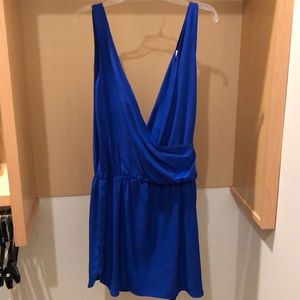 Amanda Uprichard Royal Blue Silk Dress